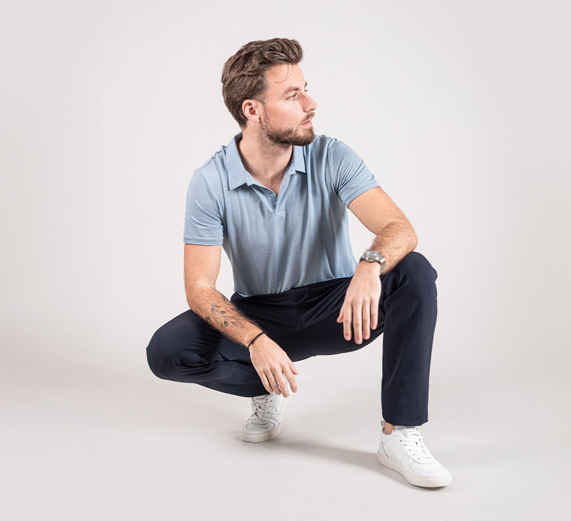 PERFORMANCE CHINOS Bleu Chic
