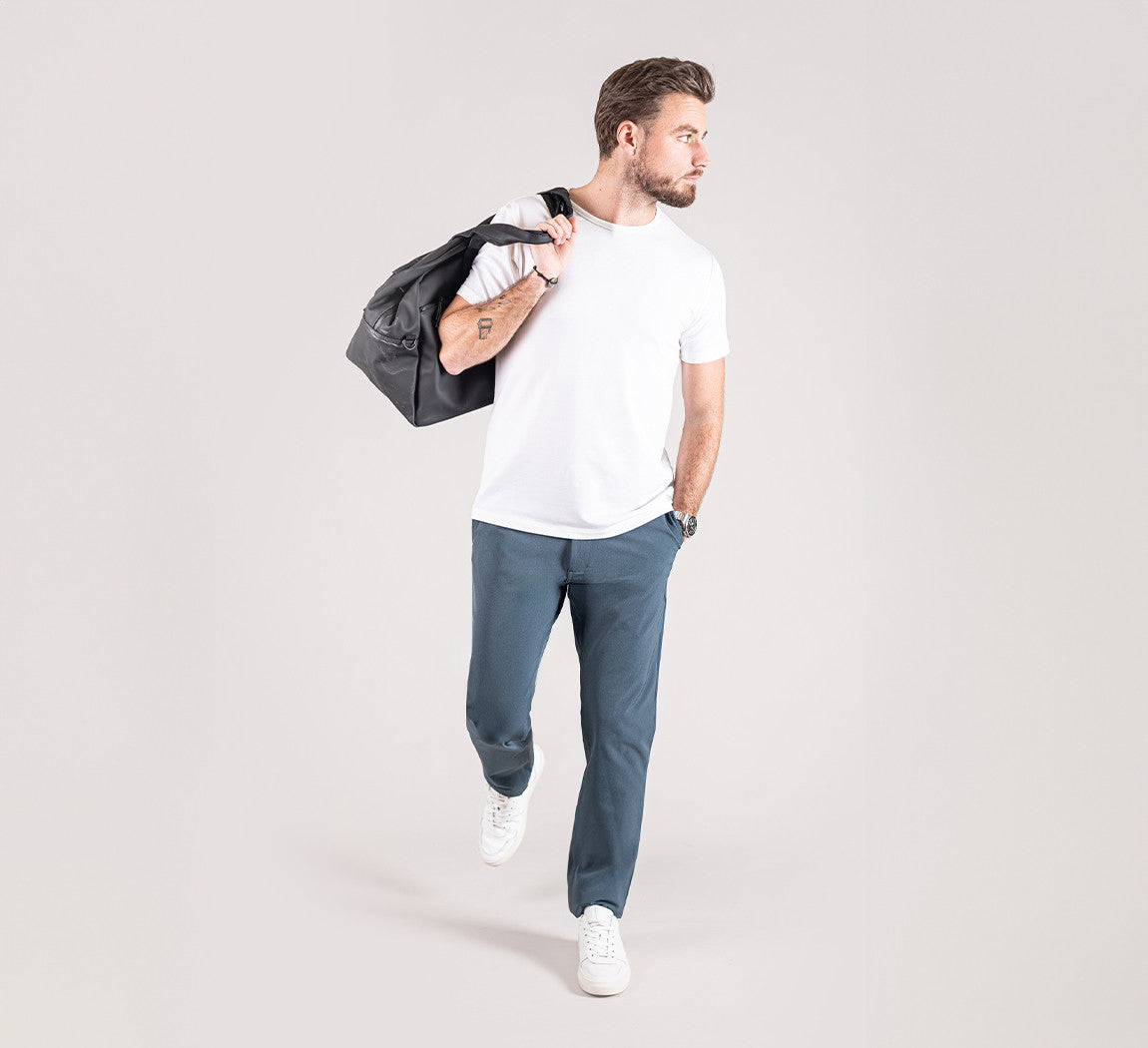 PERFORMANCE CHINOS Bleu Gris