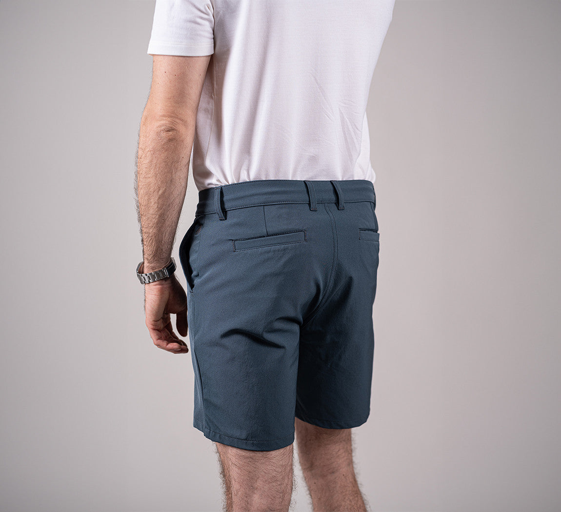 PERFORMANCE SHORTS Bleu Gris