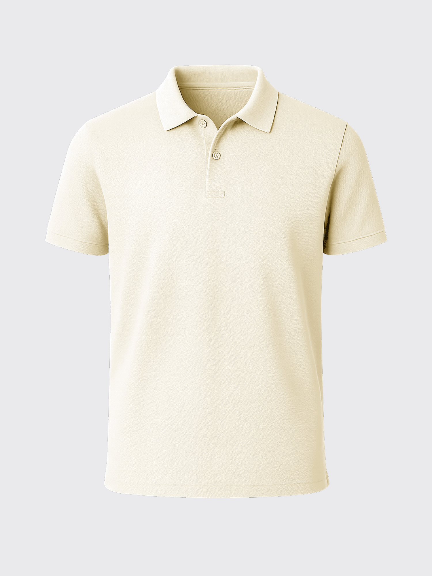 PIQUÉ MERINO POLO Ivoire