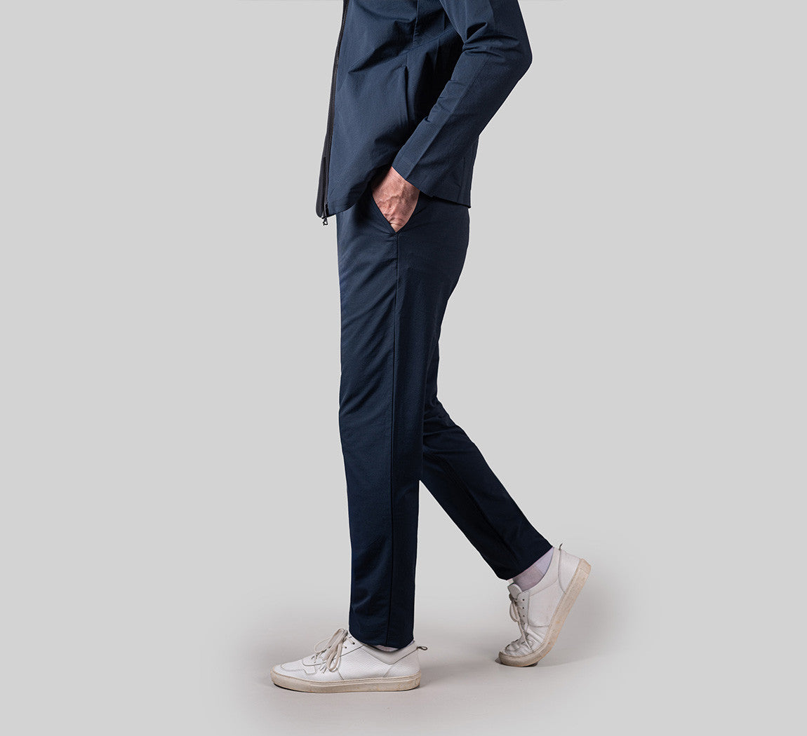 POWER MERINO CHINOS Bleu Chic