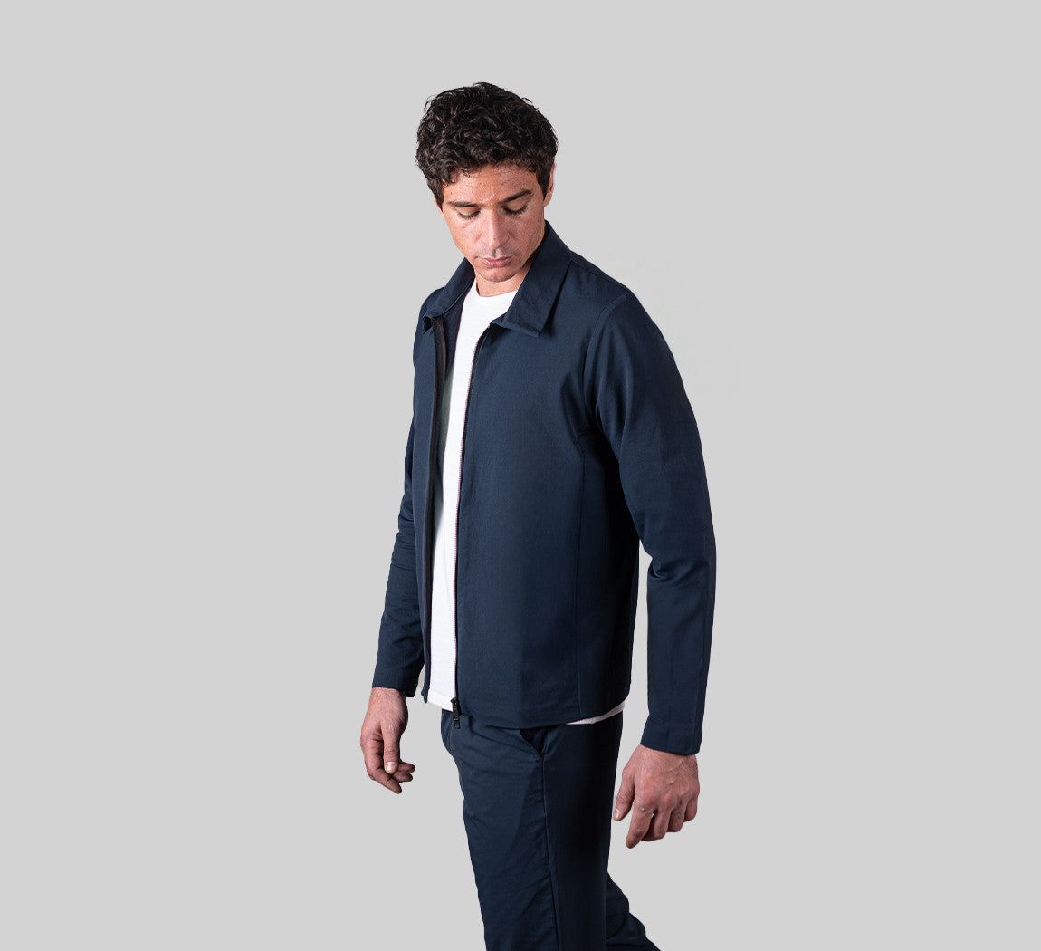POWER MERINO JACKET Bleu Chic