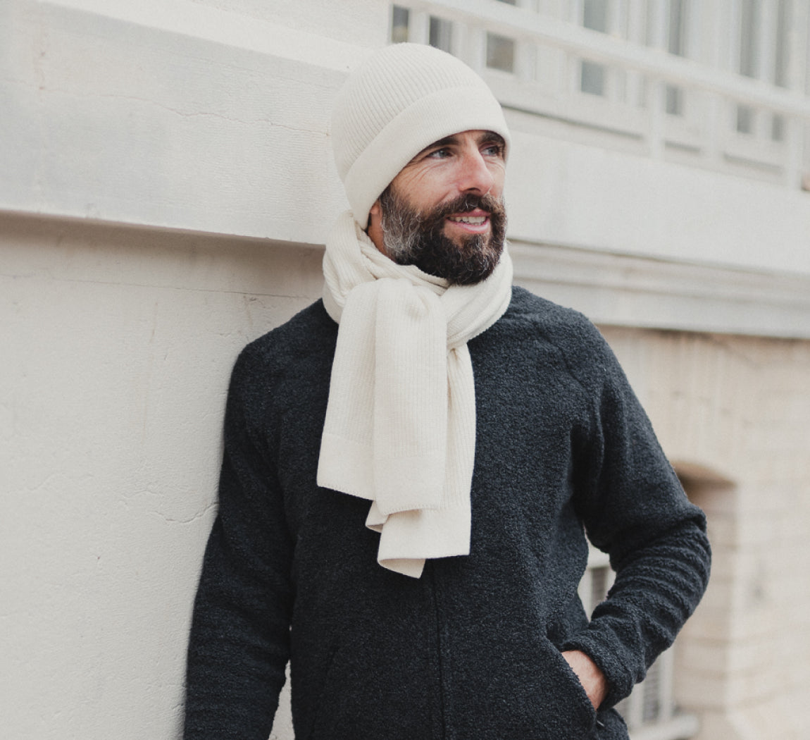 PREMIUM CASHMERE SCARF Ivoire