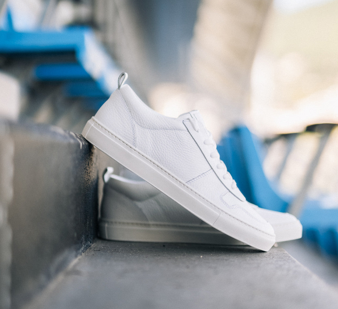 PREMIUM LEATHER SNEAKERS Blanc