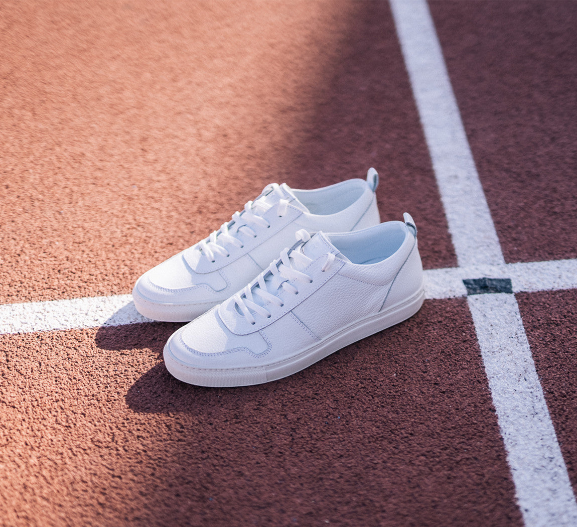 PREMIUM LEATHER SNEAKERS Blanc