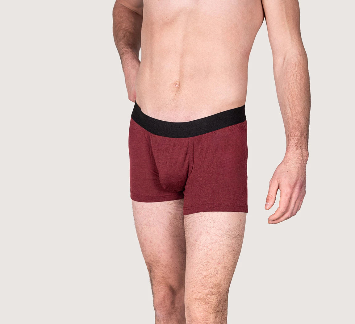 PREMIUM MERINO BOXER Bordeaux