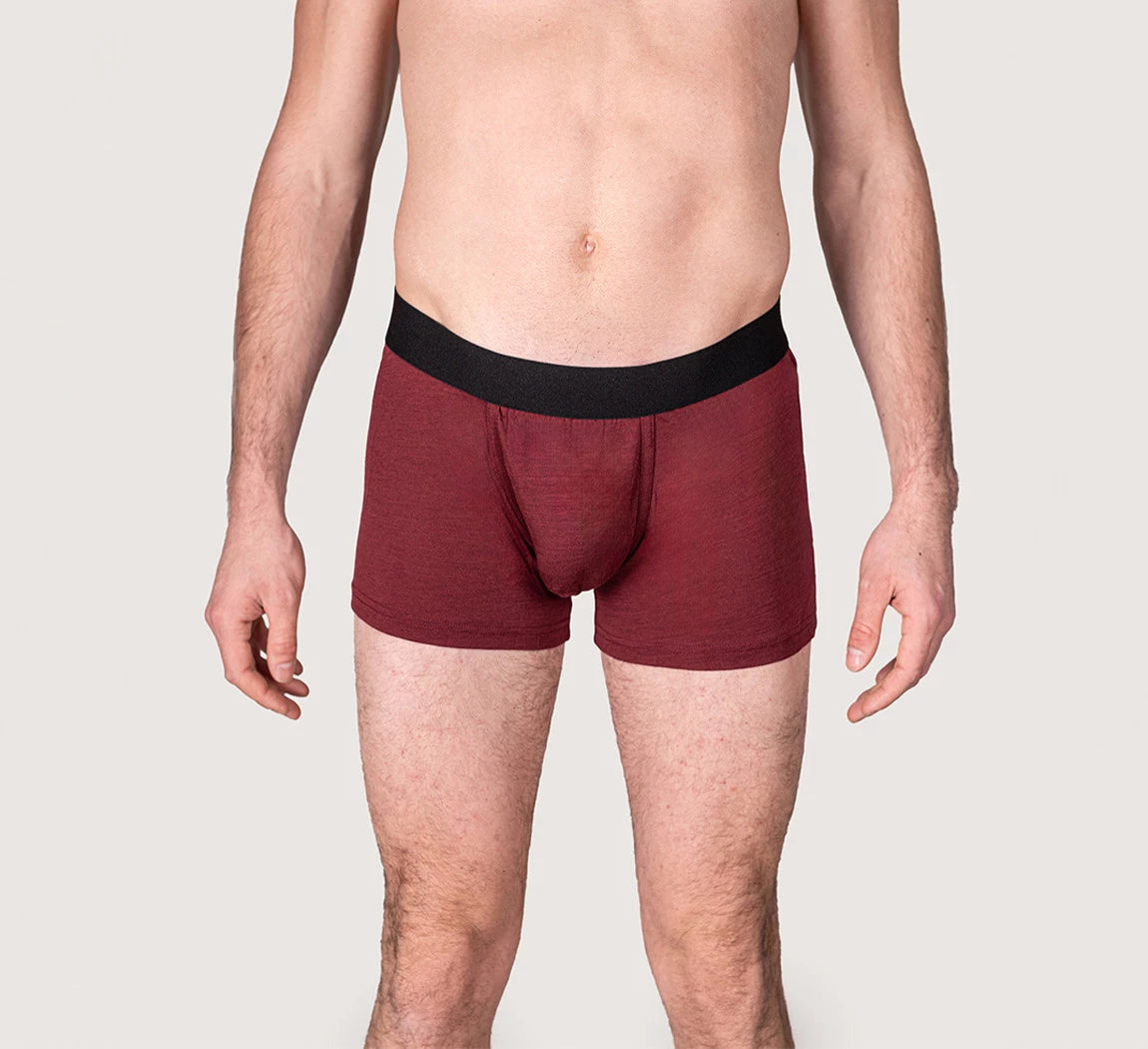 PREMIUM MERINO BOXER Bordeaux