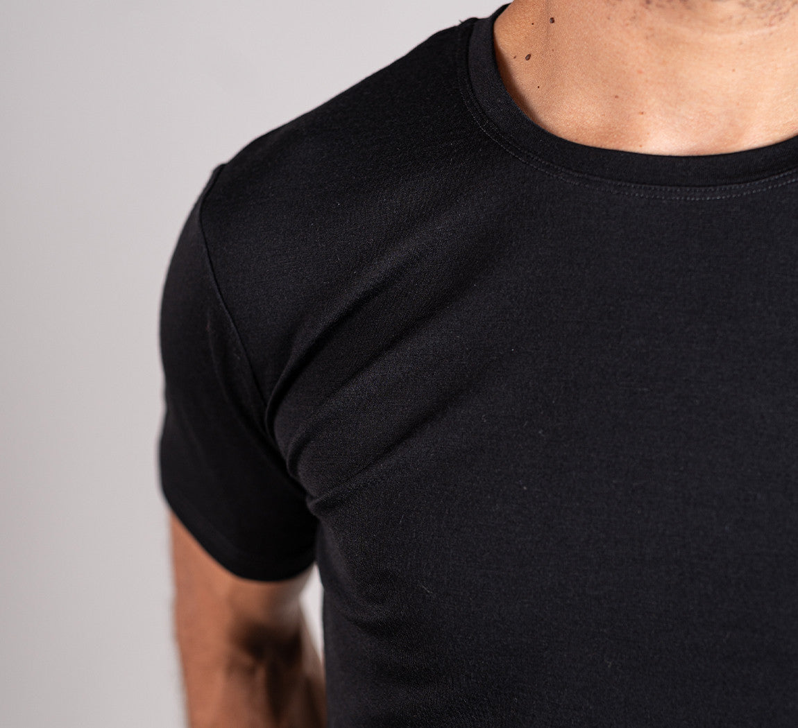 PREMIUM MERINO T-SHIRT Noir