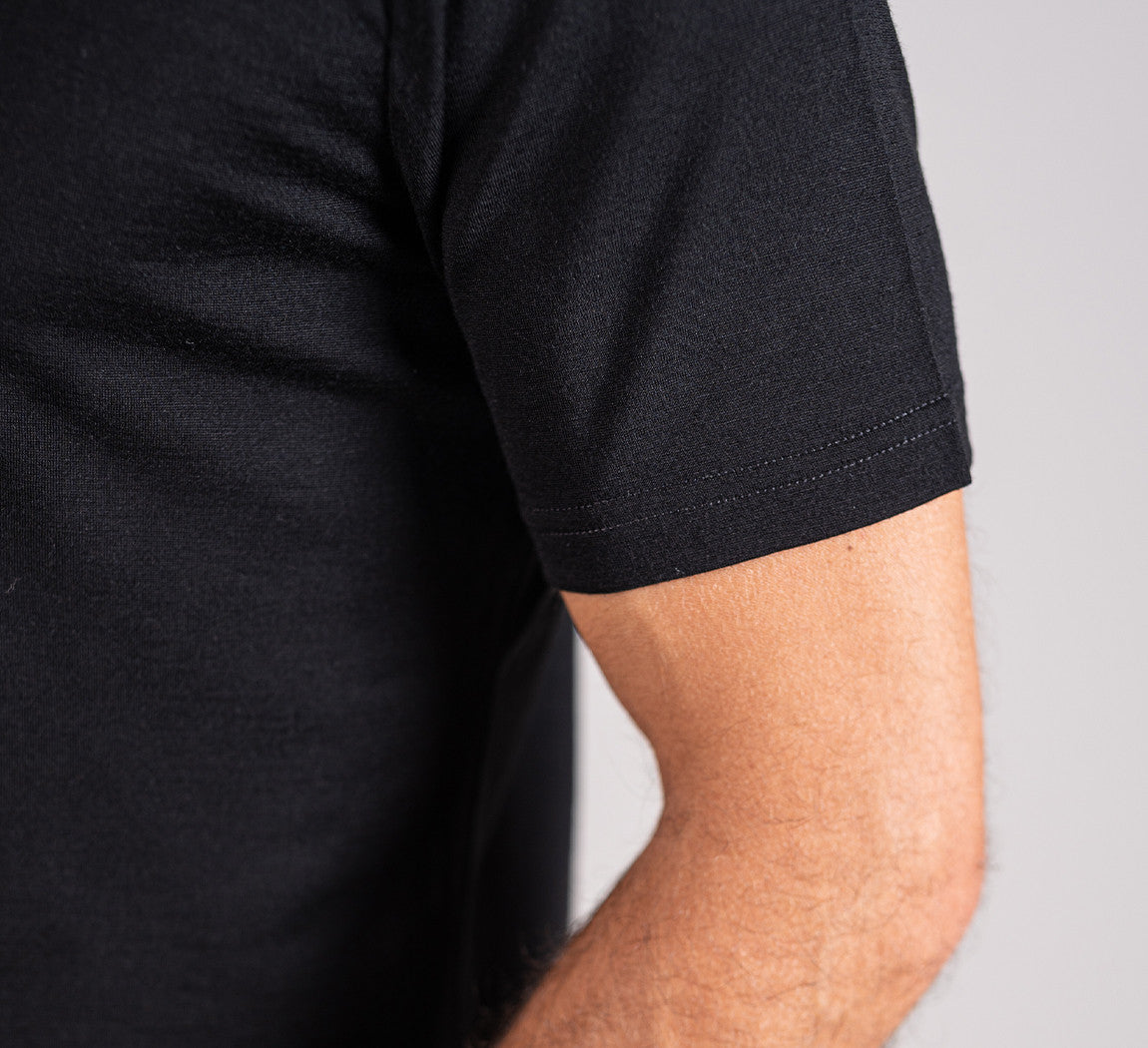 PREMIUM MERINO T-SHIRT Noir