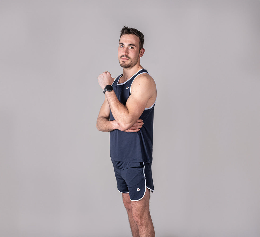 RETRO SPORT TANK Bleu Chic