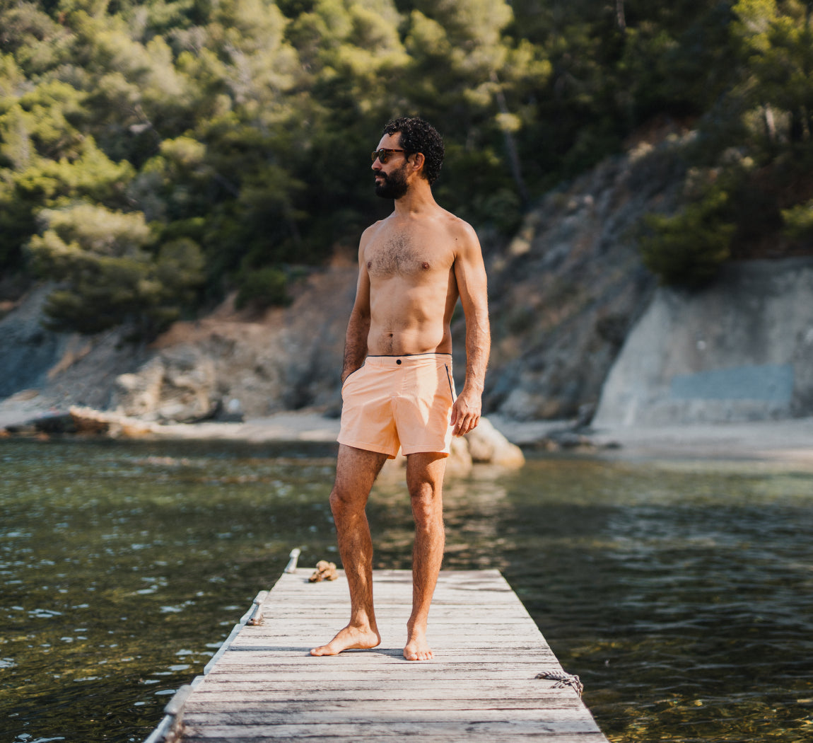 SHORT SWIMSHORT Orange Waves