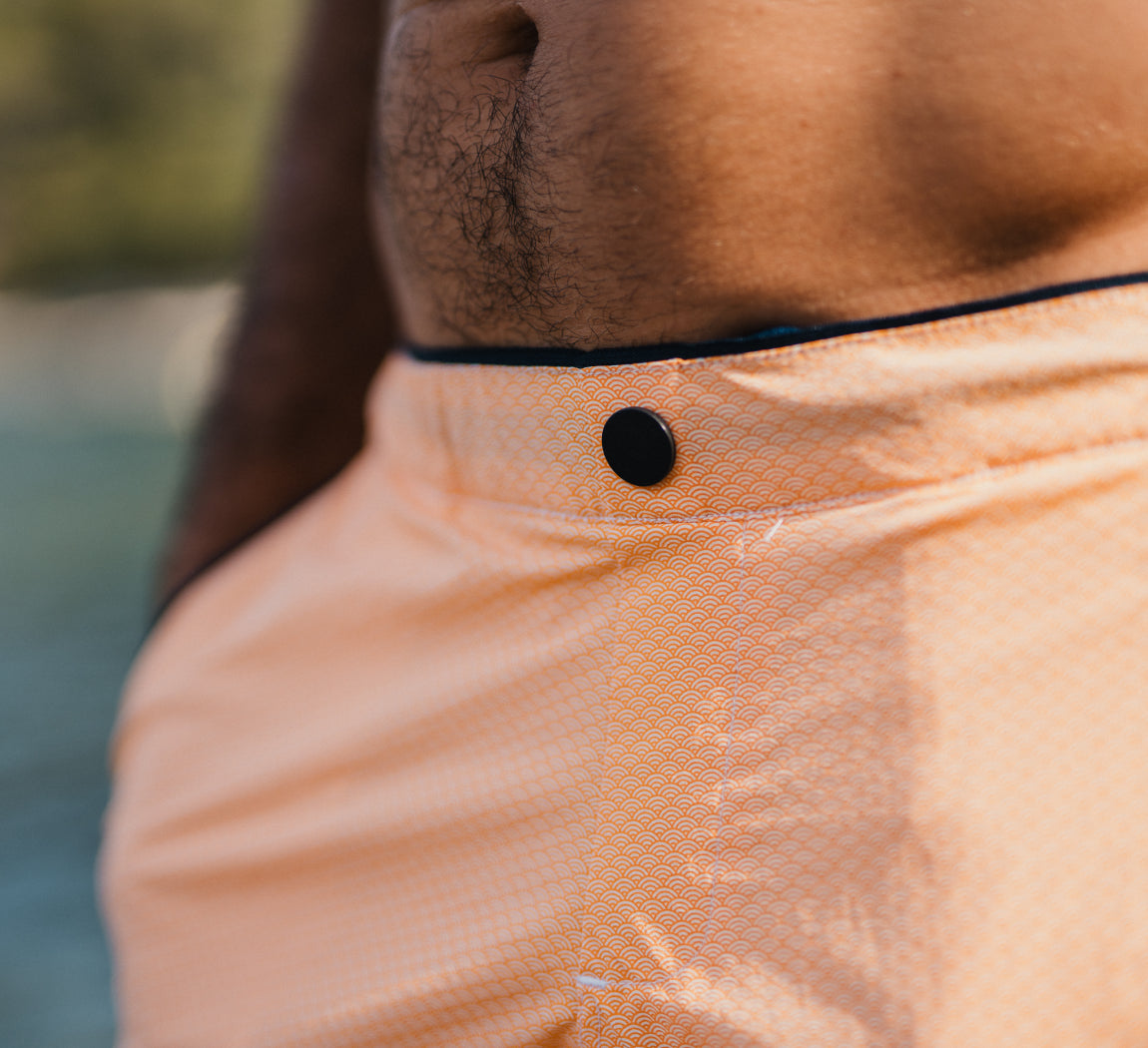 SHORT SWIMSHORT Orange Waves