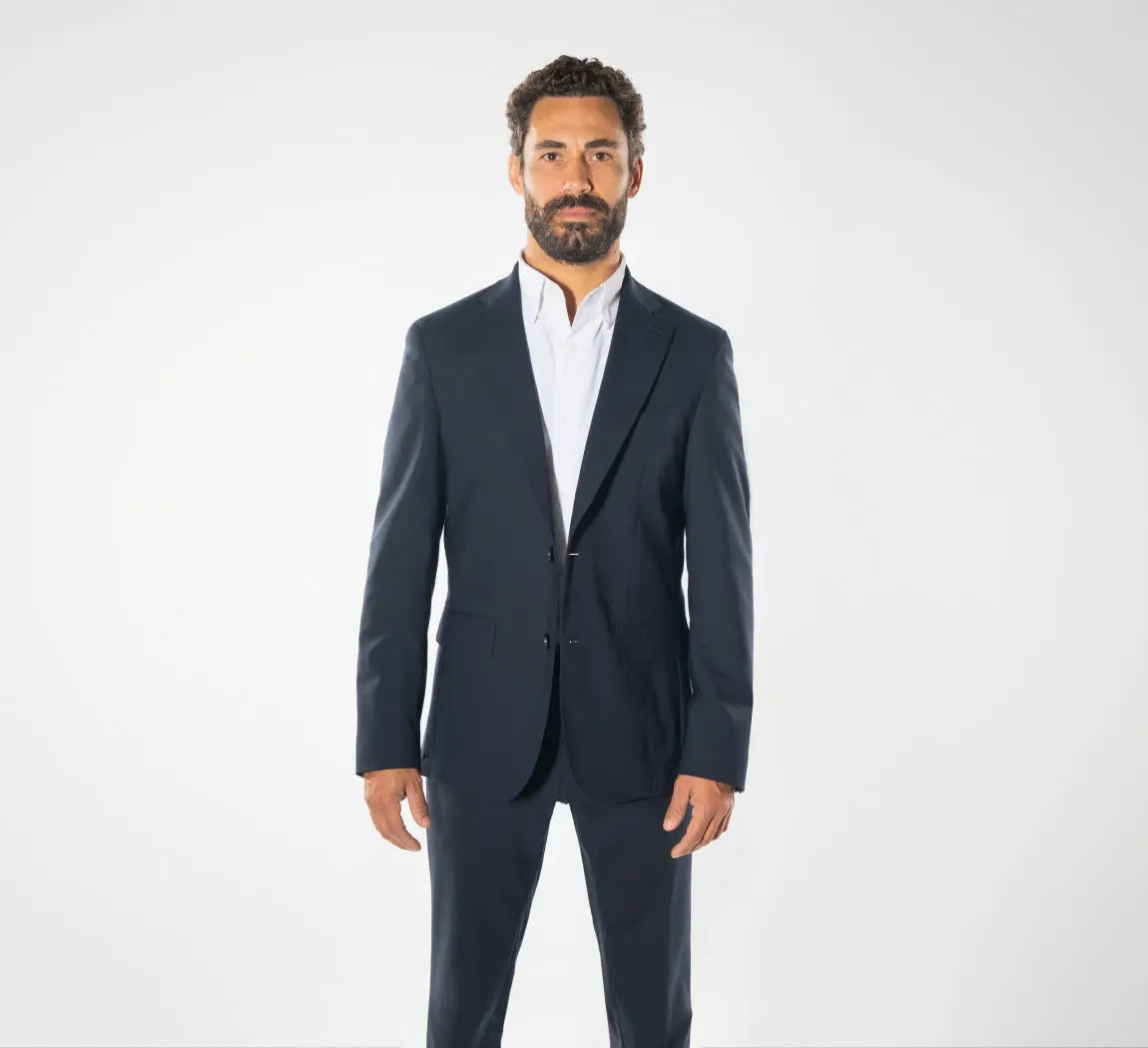 SMART MERINO BLAZER Bleu Nuit