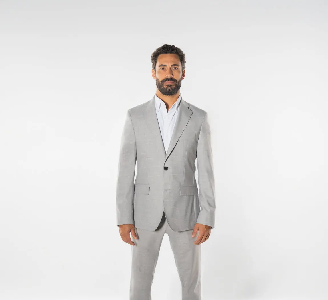 SMART MERINO BLAZER Gris Clair