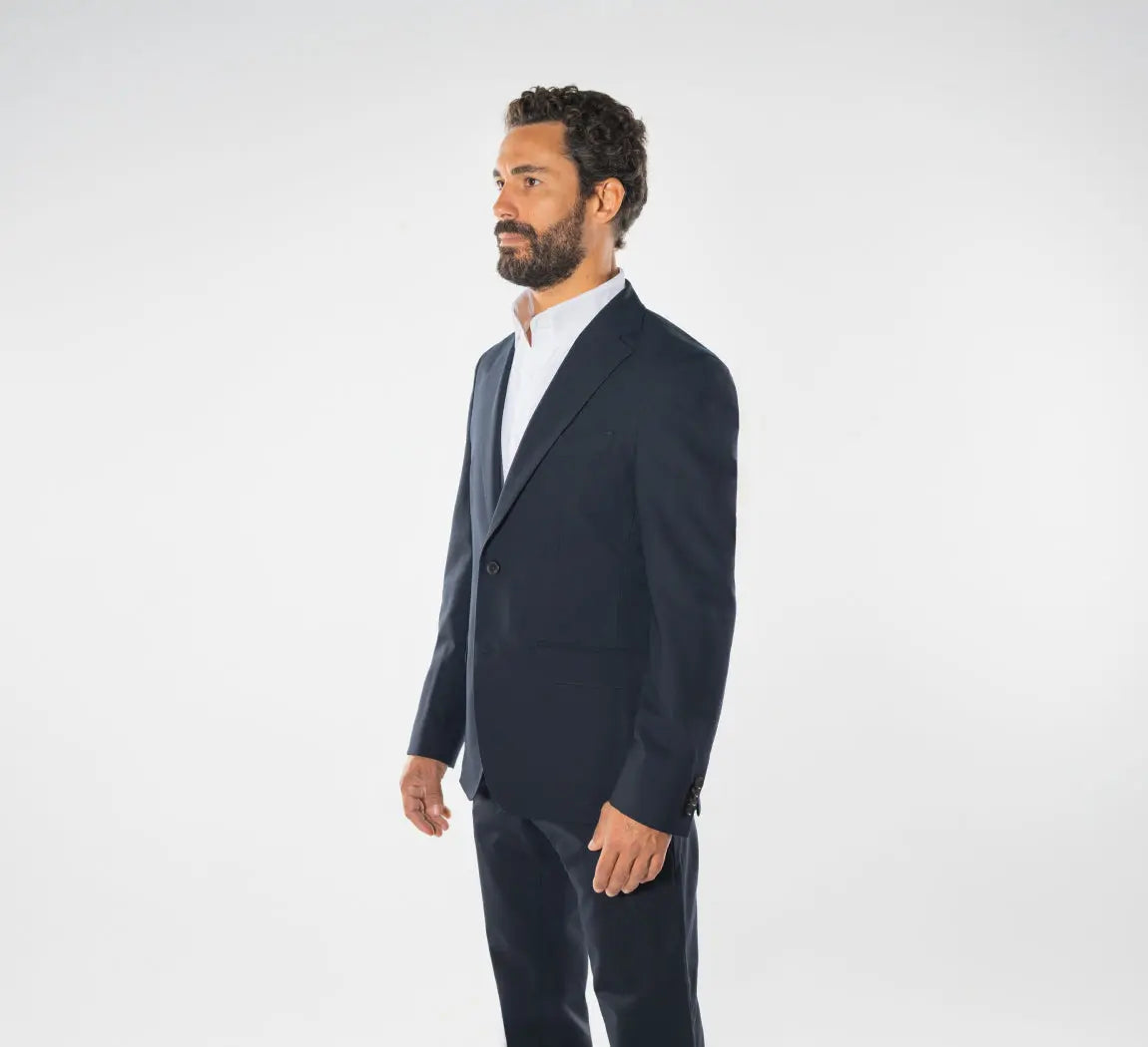 SMART MERINO BLAZER Bleu Nuit