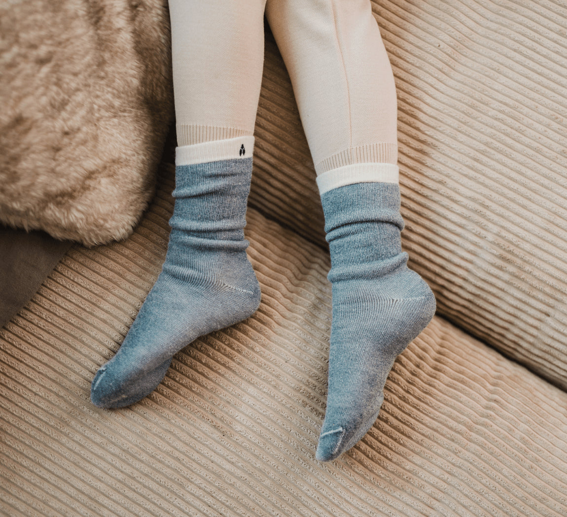 SUPERWARM MERINO SOCKS Bleu Gris