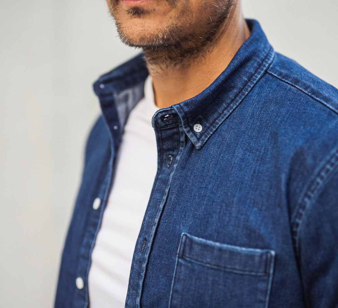 TENCEL DENIM SHIRT Stone