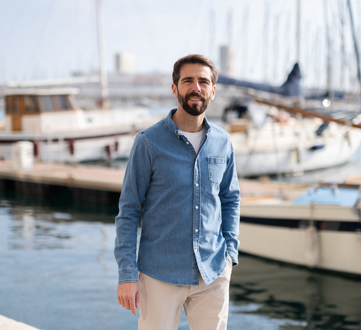 TENCEL DENIM SHIRT Bleach