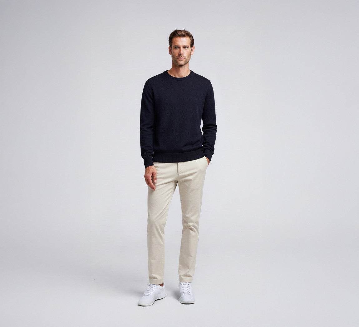 ULTRA MERINO PULLOVER Bleu Chic