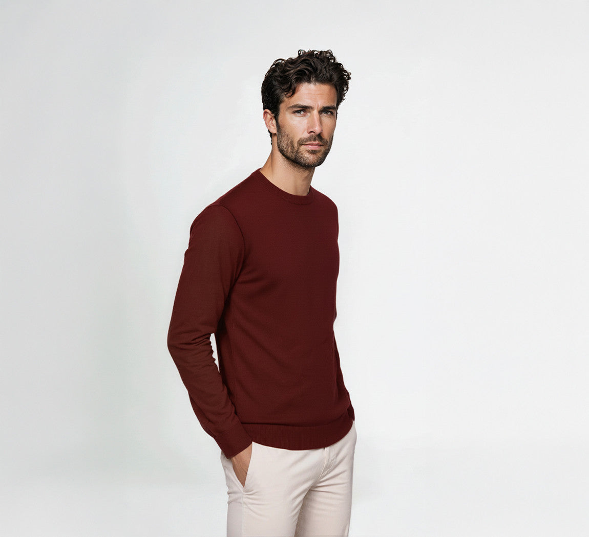 ULTRA MERINO PULLOVER Bordeaux