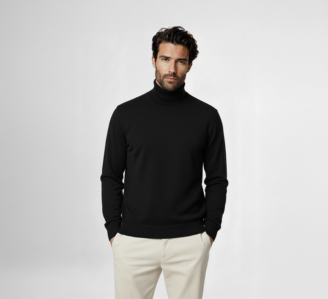 ULTRA MERINO TURTLENECK Noir