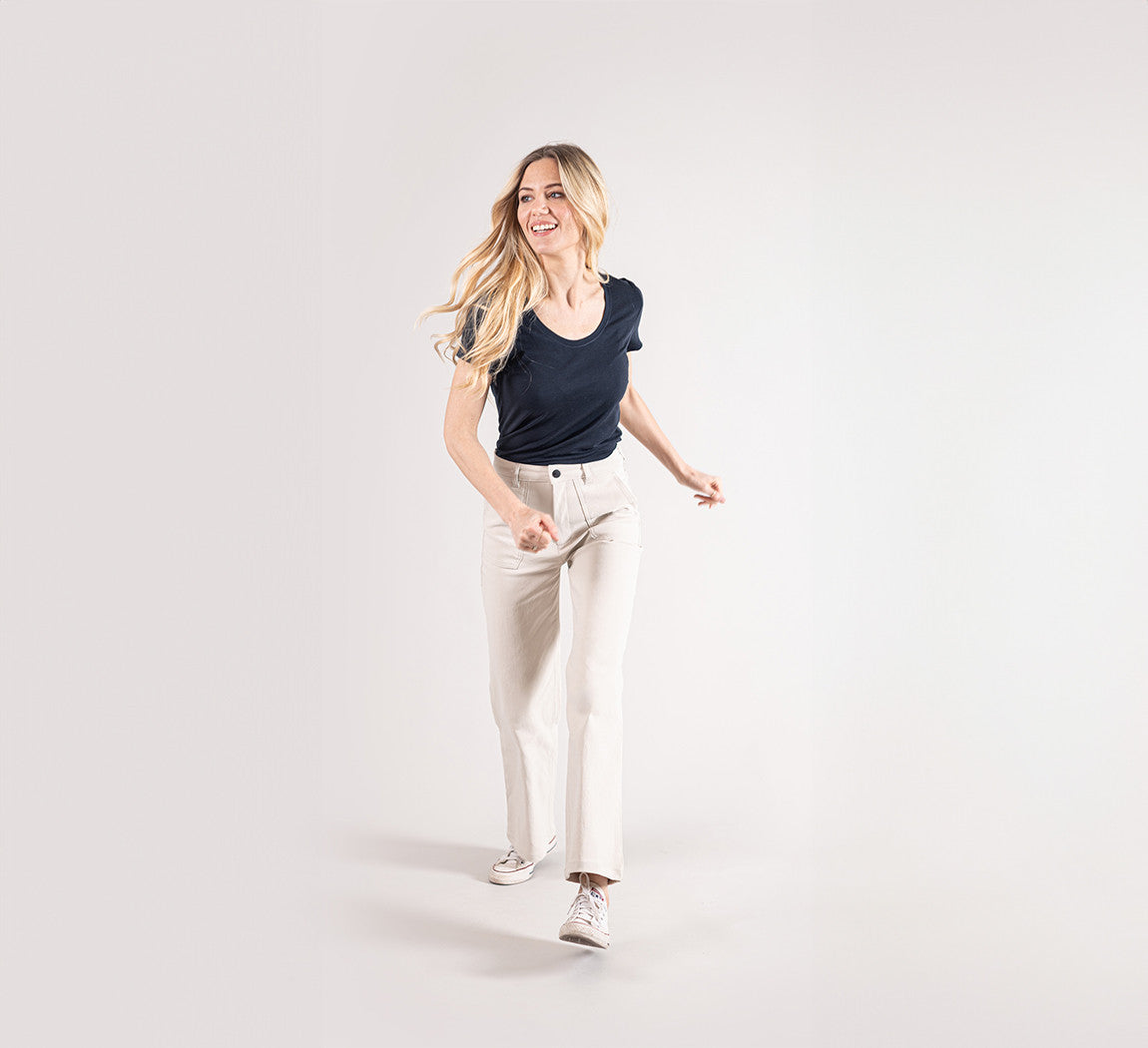 WOMAN CANVAS PANTS Mastic