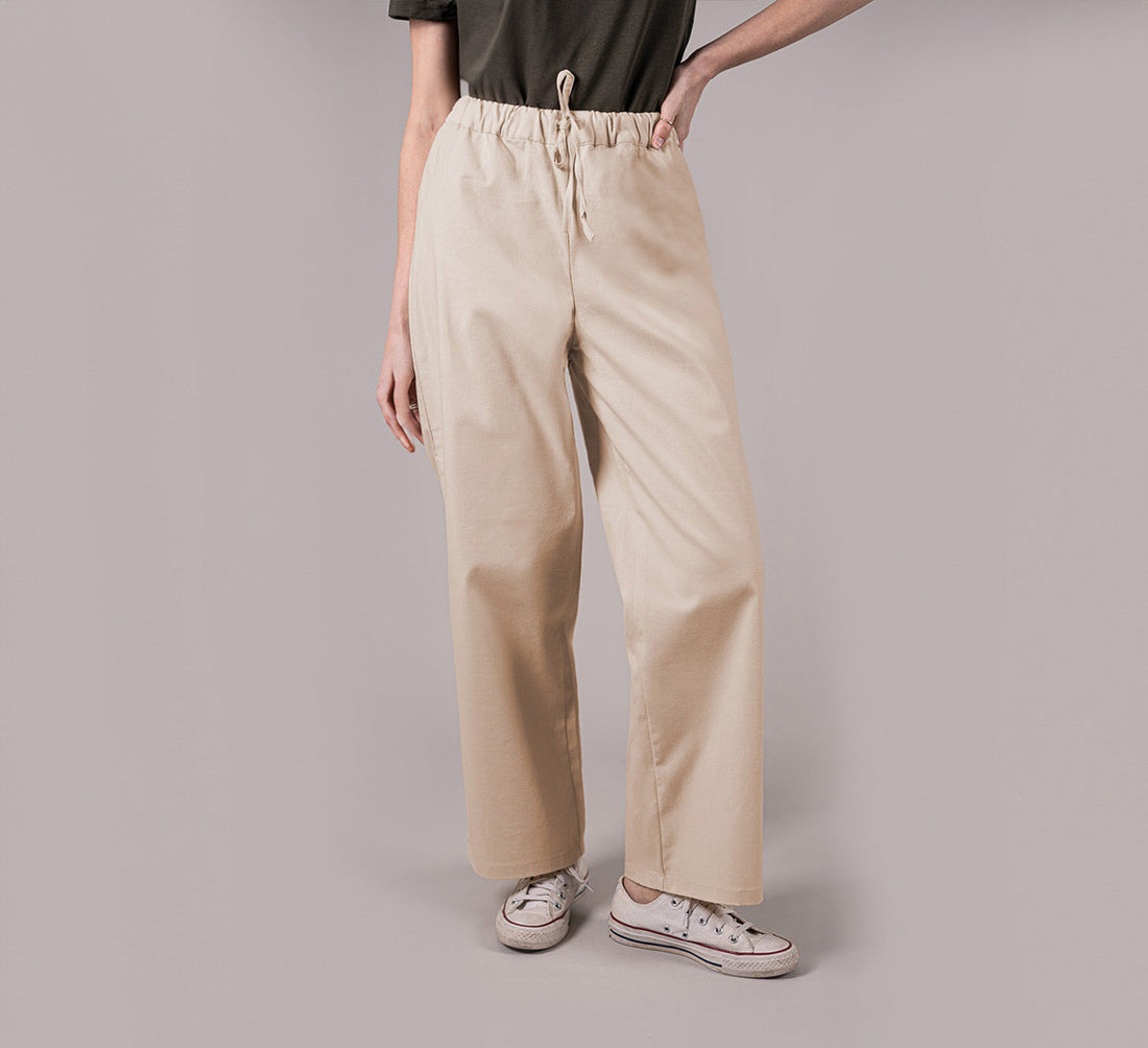 WOMAN HEMP PANTS Sable