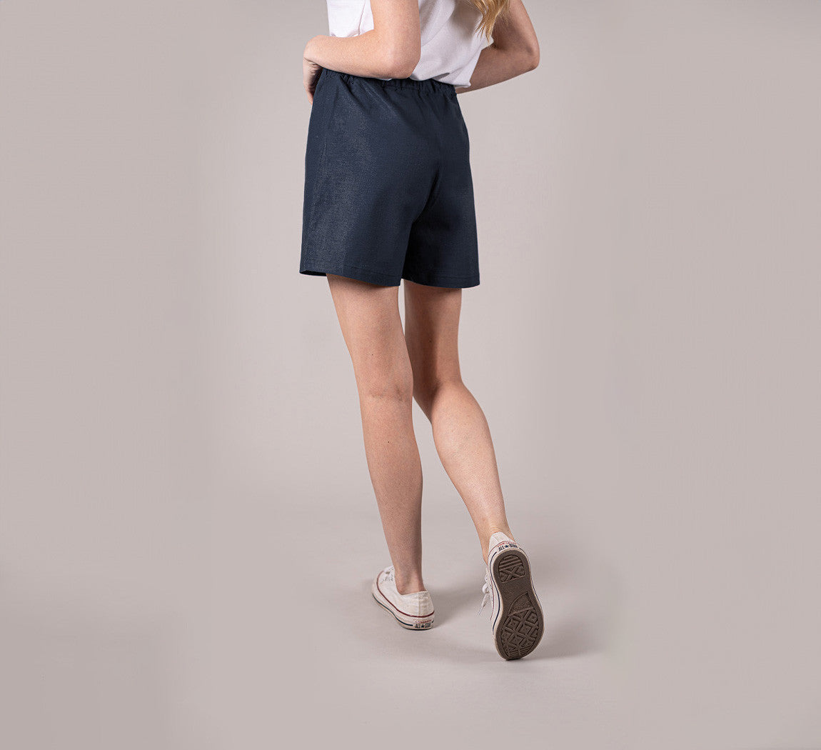 WOMAN HEMP SHORTS Bleu Chic