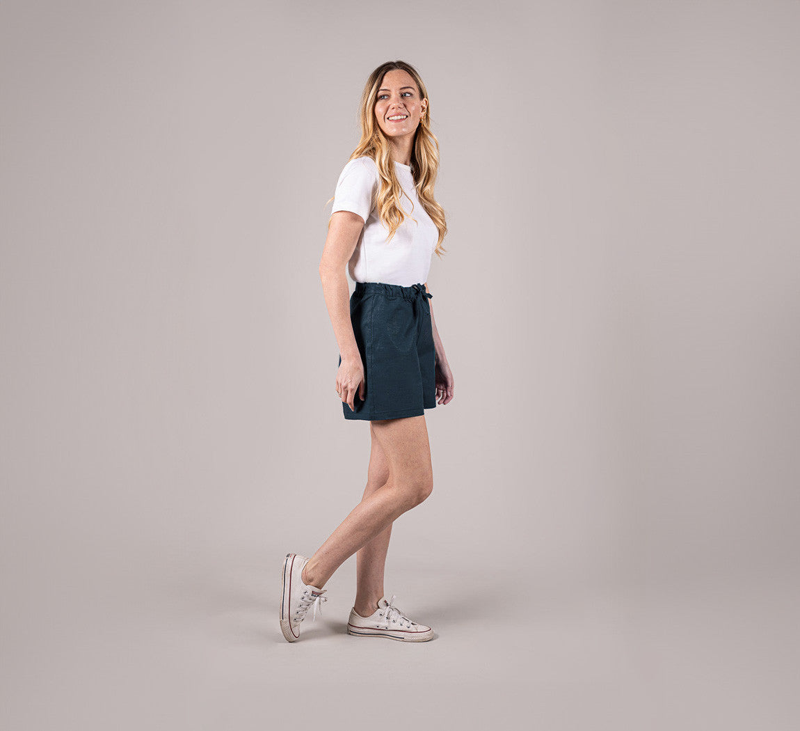 WOMAN HEMP SHORTS Bleu Chic