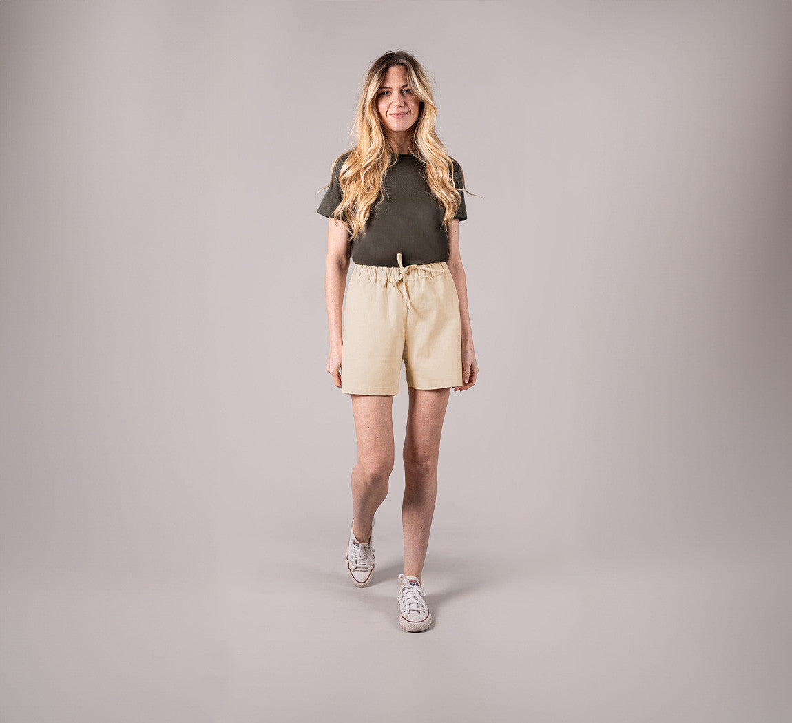 WOMAN HEMP SHORTS Sable