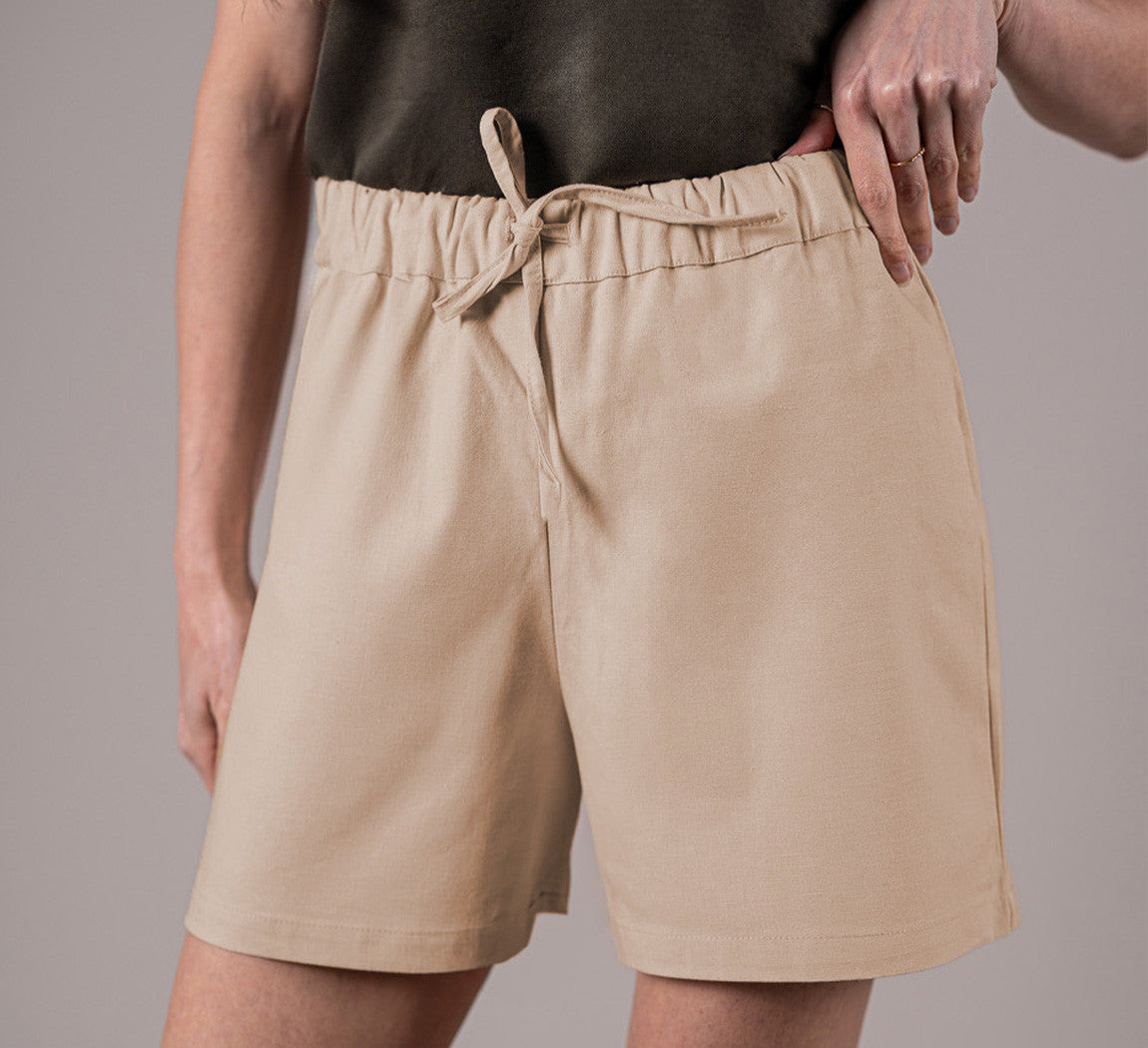 WOMAN HEMP SHORTS Sable