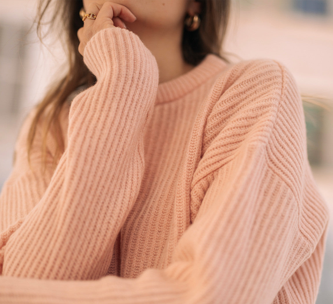 WOMAN LAMBSWOOL PULLOVER Rose