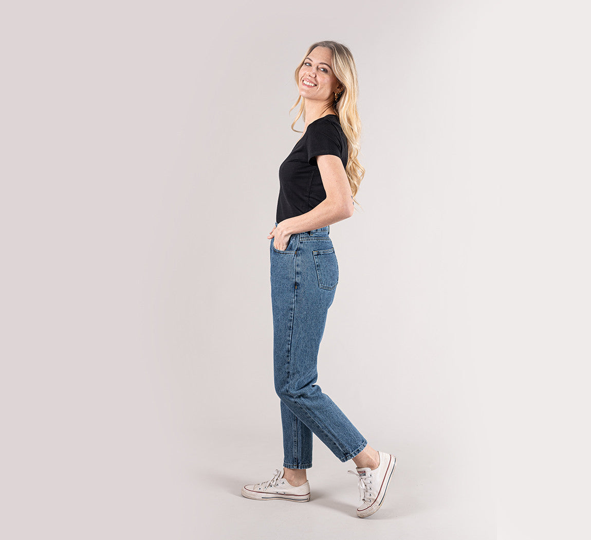 WOMAN MERINO T-SHIRT Noir