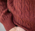LAMBSWOOL CABLE PULLOVER