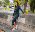 MERINO RIB DRESS