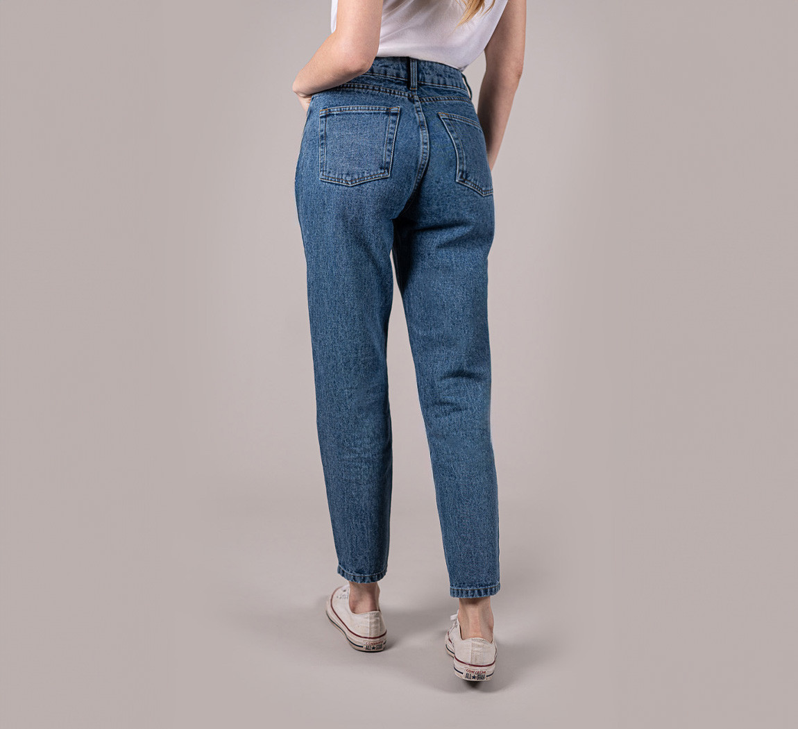 Recycled And Heavy Duty Denim Pants For Women SEAGALE