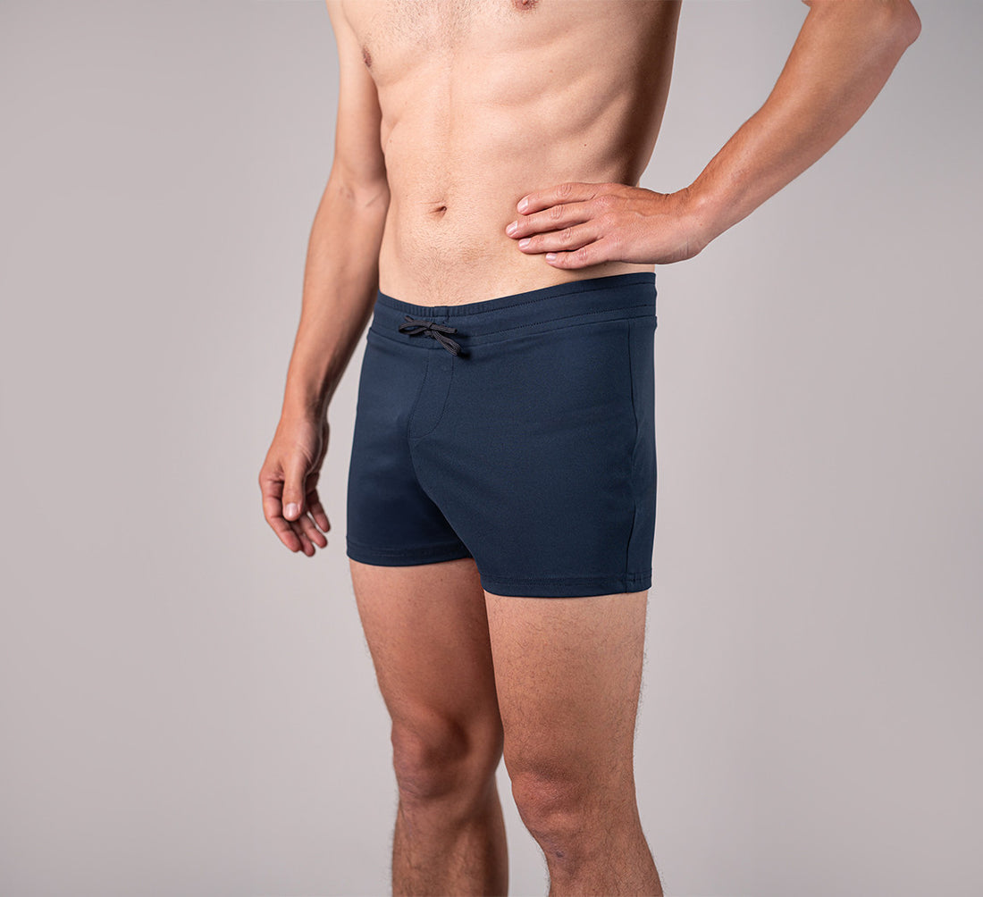 2-IN-1 SWIM BOXER Bleu Chic