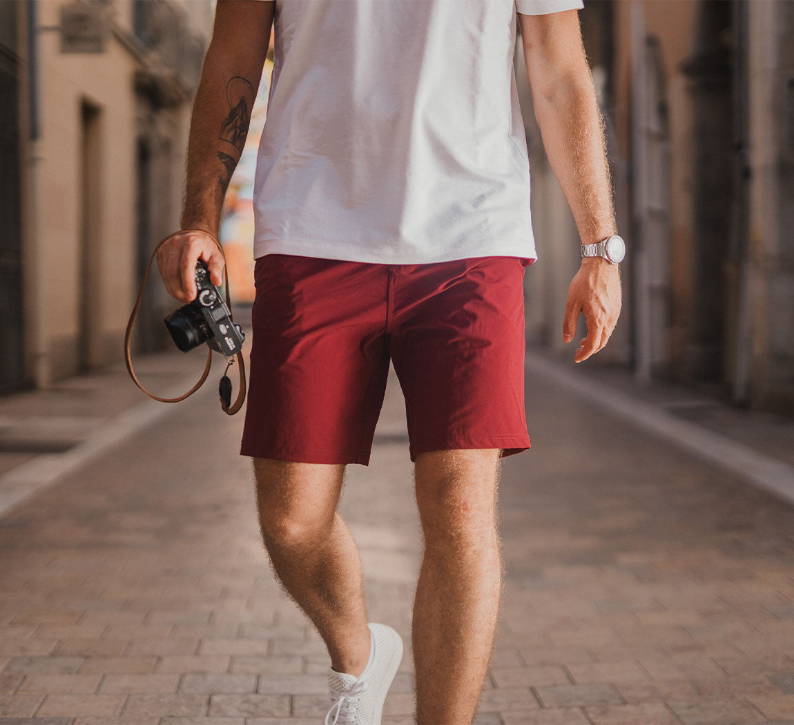 2-IN-1 SWIMSHORT Bordeaux 