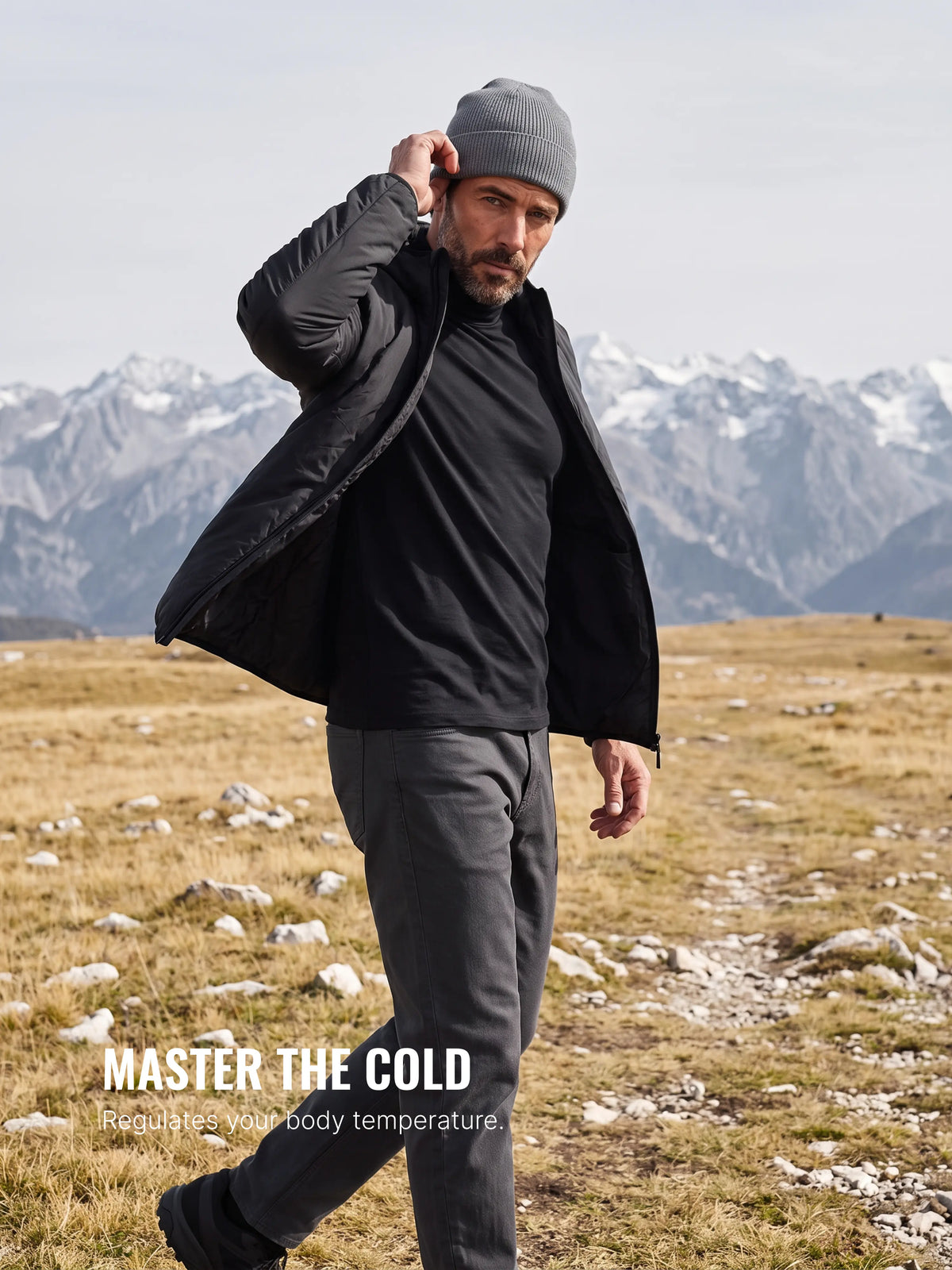 PURE MERINO TURTLENECK noir
