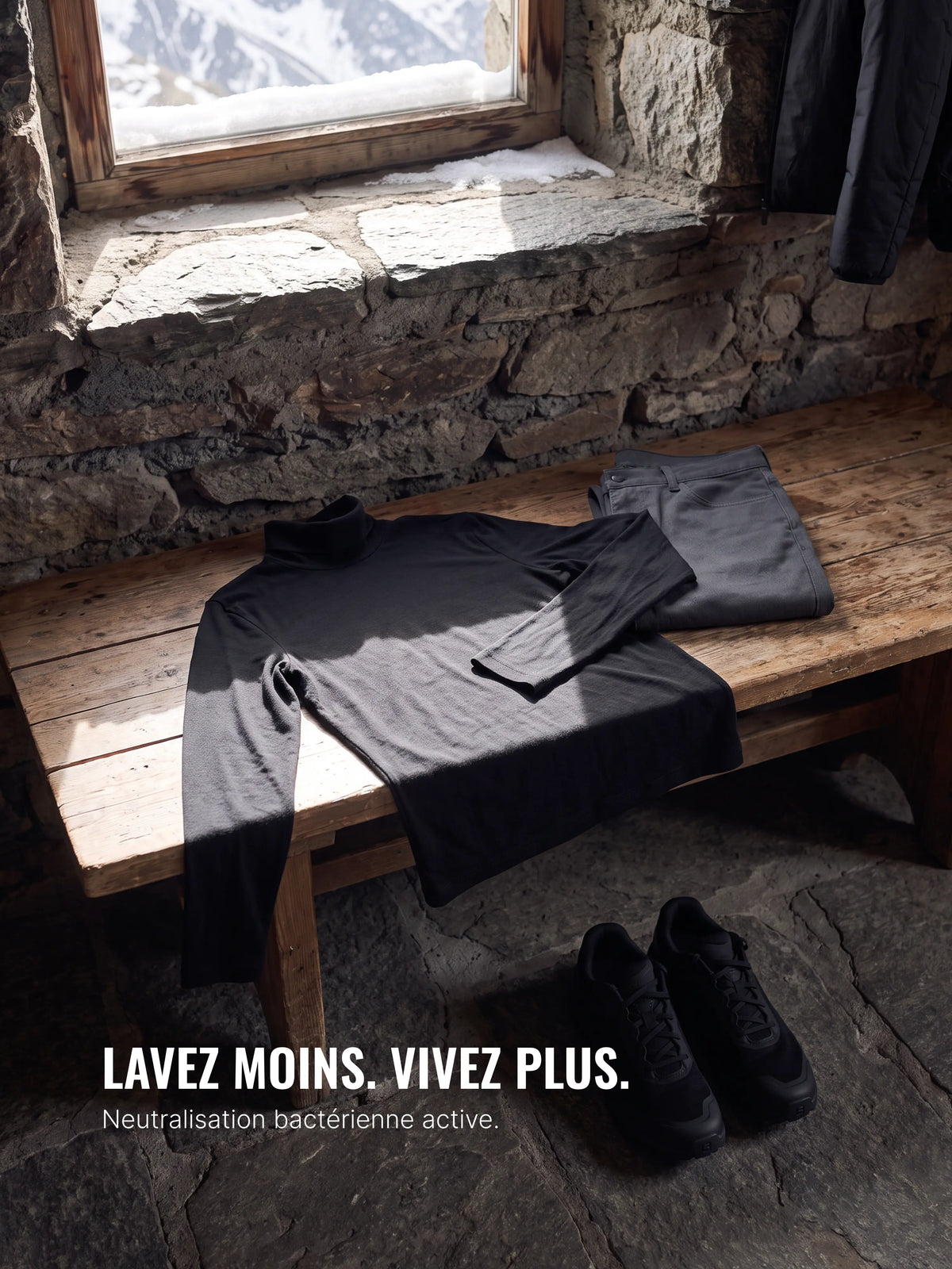 PURE MERINO TURTLENECK noir 
