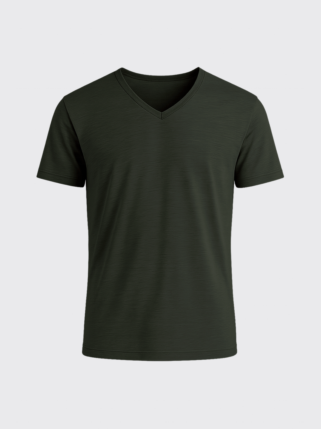ACTION MERINO V-NECK TEE Kaki 