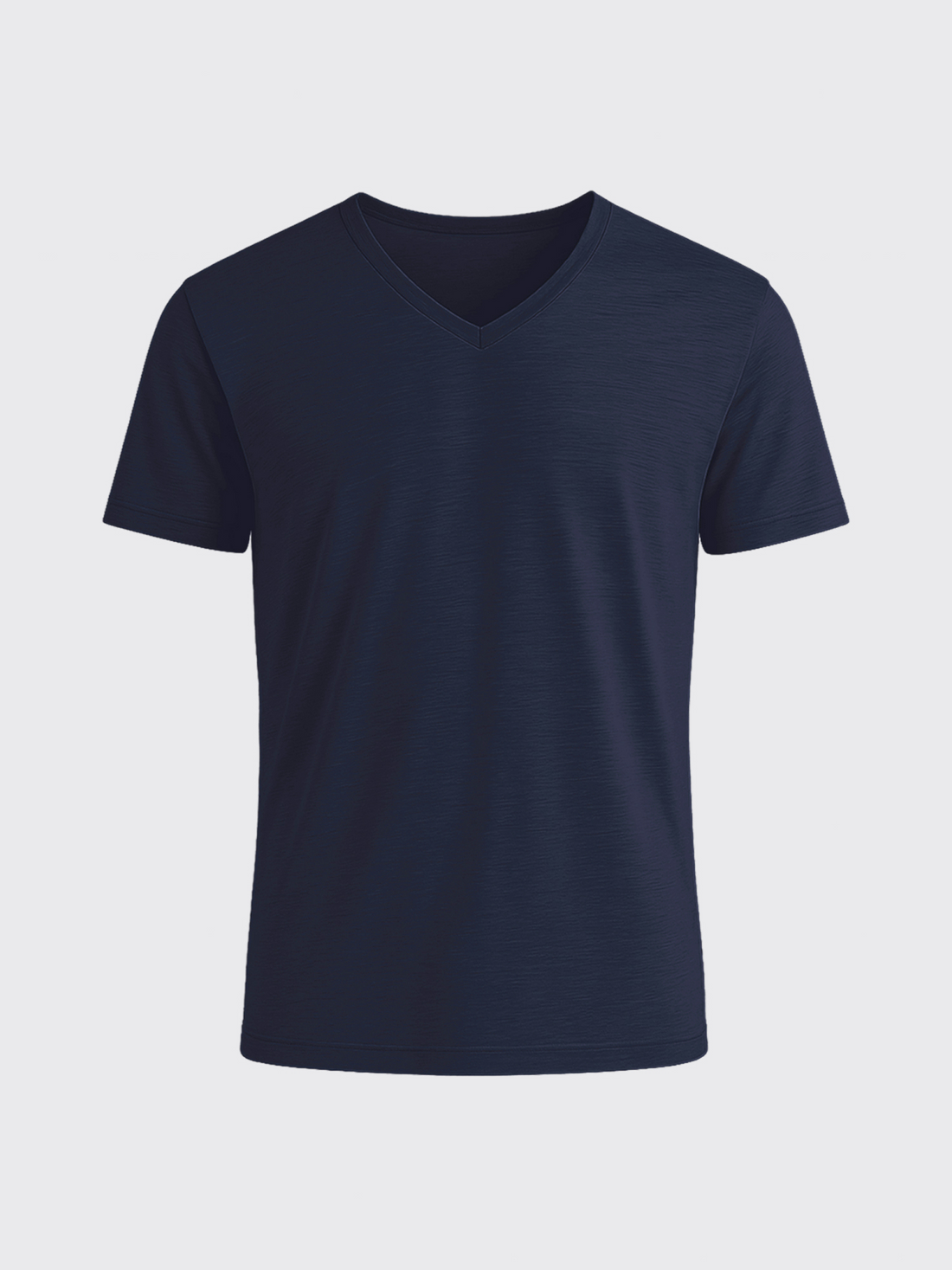 ACTION MERINO V-NECK TEE Bleu Chic 