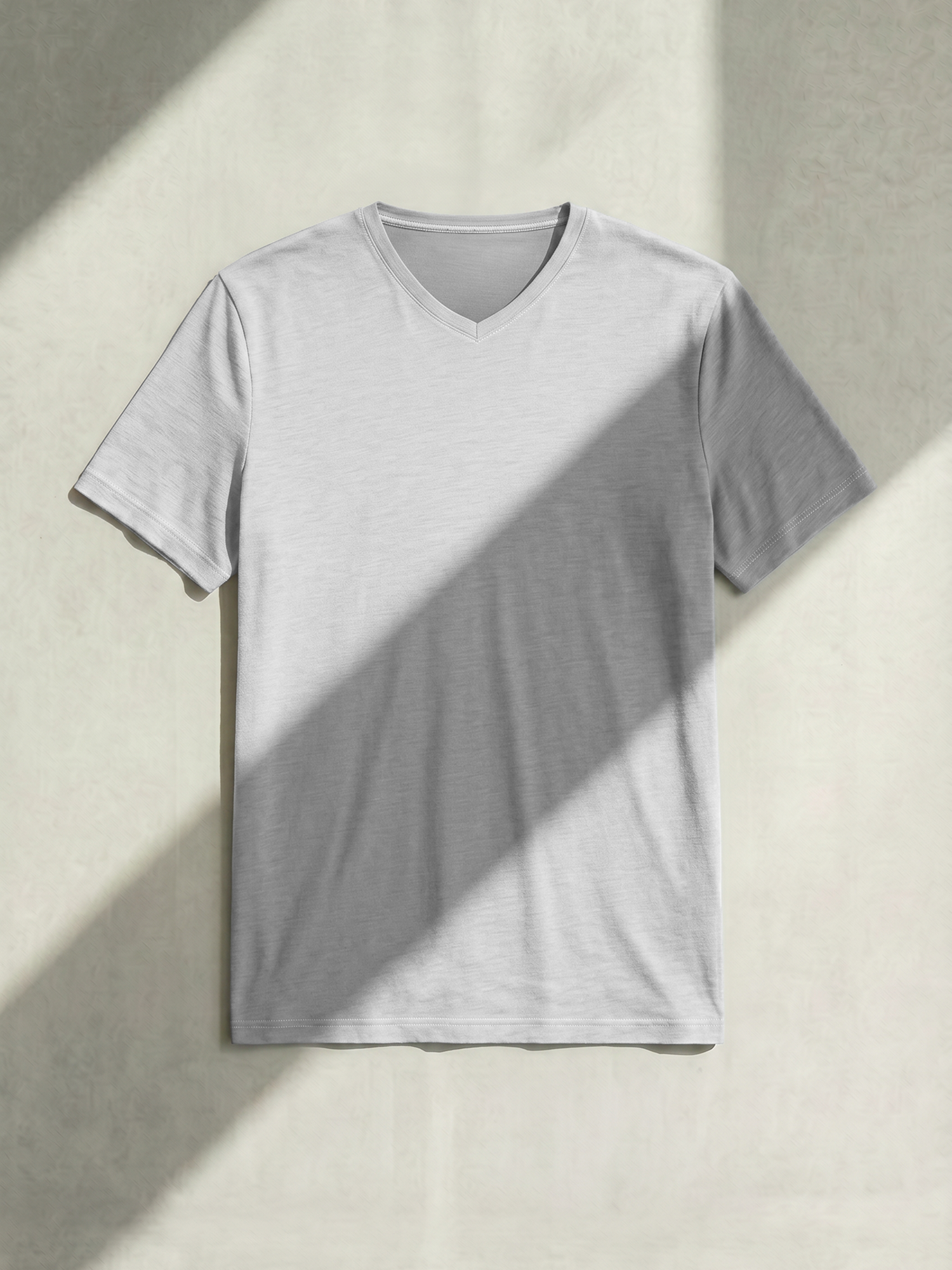 PERFORMANCE MERINO V-NECK Gris Clair 