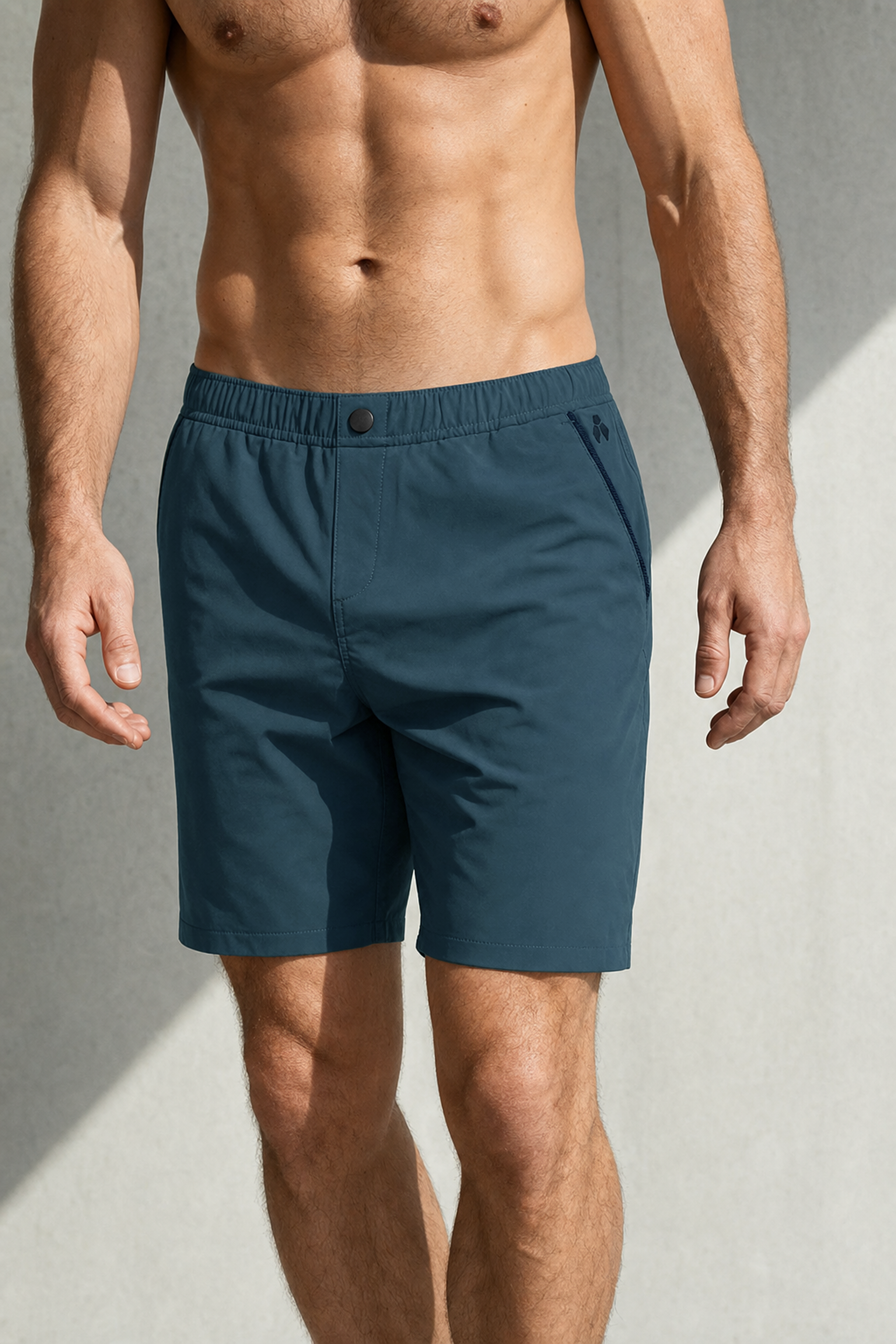 2-IN-1 SWIMSHORT Bleu Gris 