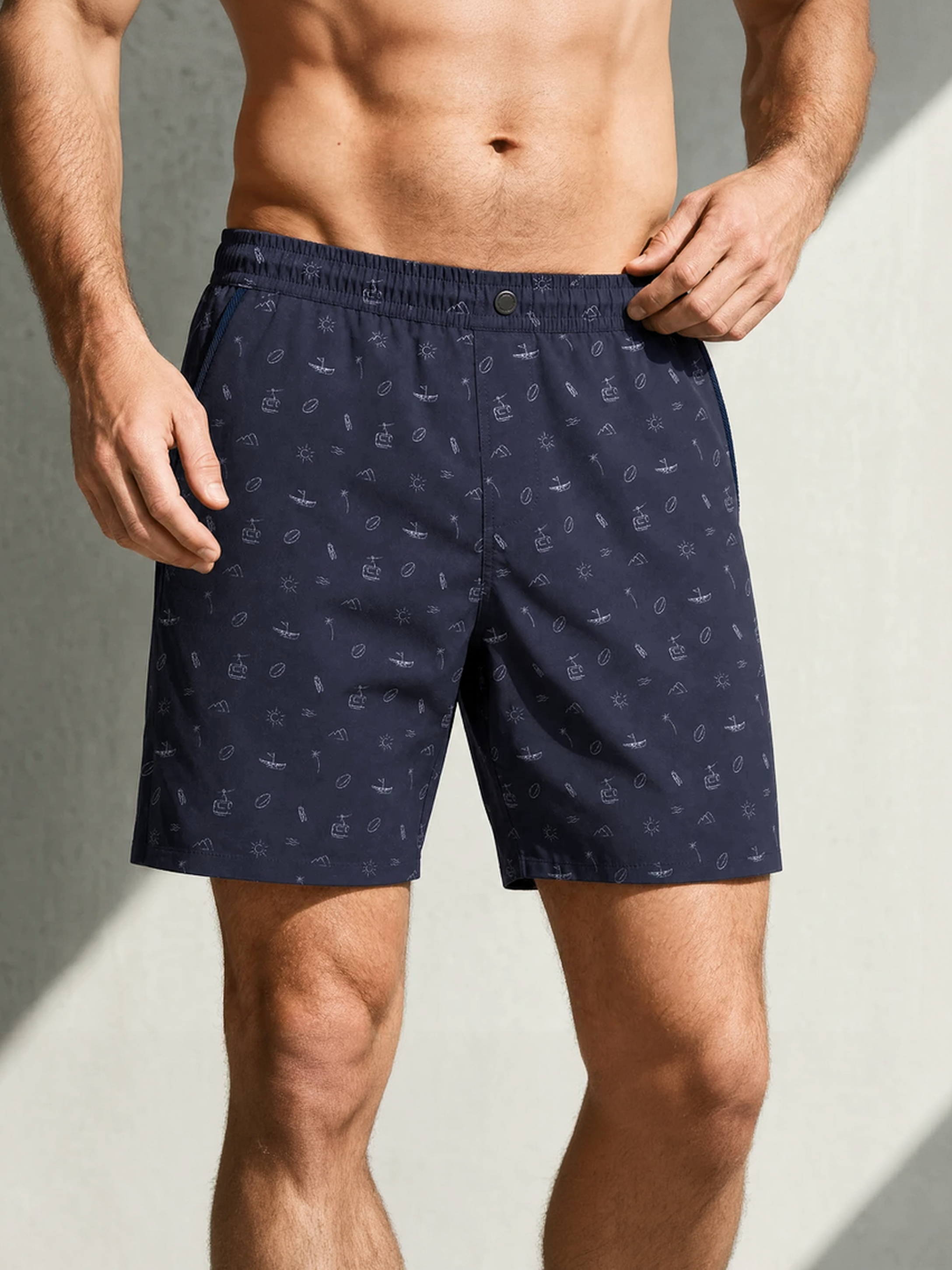 ANNIVERSARY 2-IN-1 SWIMSHORT Bleu Chic 