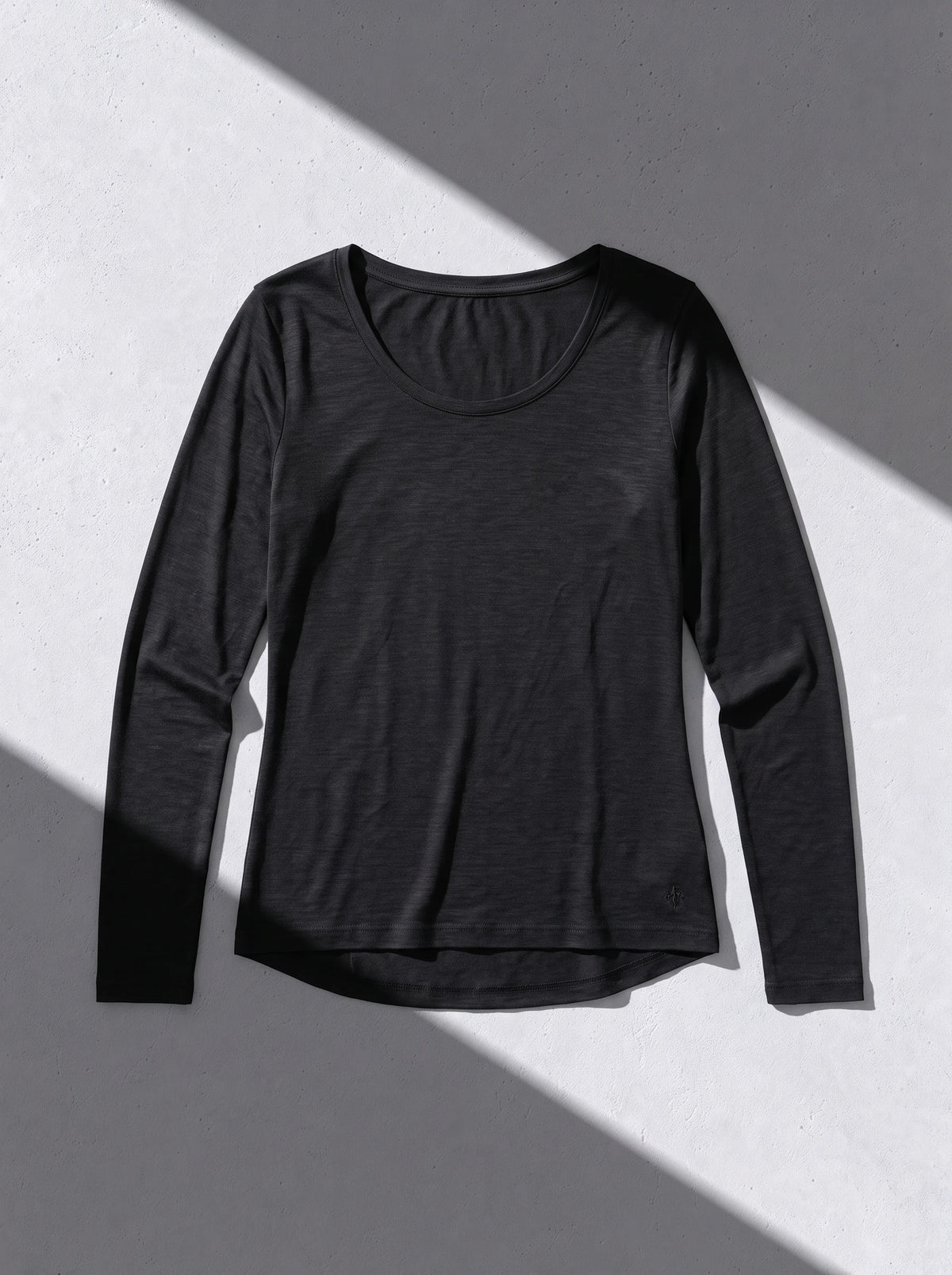 WOMAN CLOUD MERINO LONG SLEEVES T-SHIRT noir 