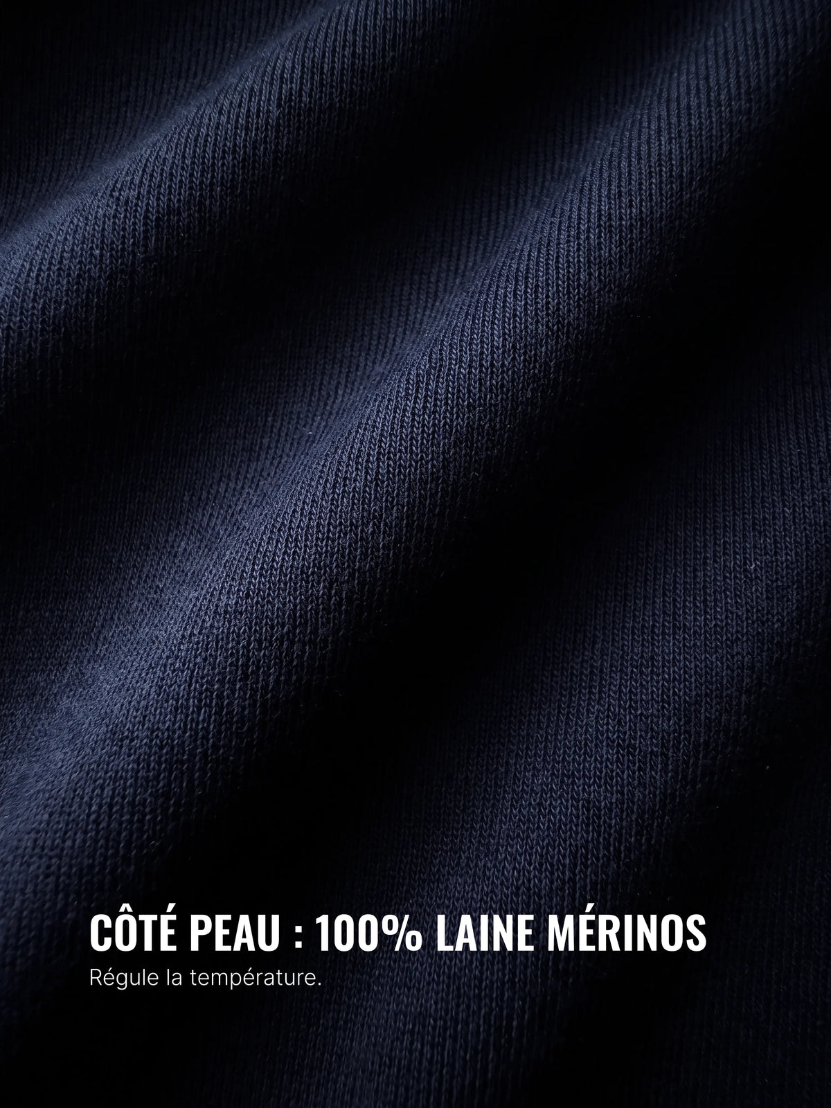360 MERINO HOODIE Bleu chic  