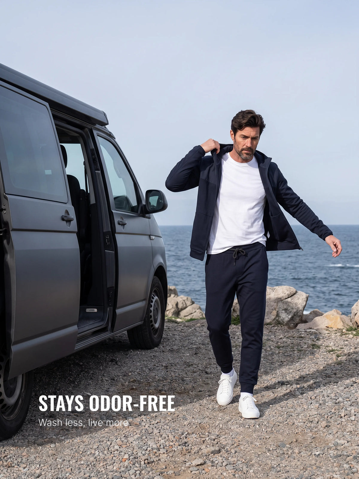 360 MERINO JOGGERS Bleu chic  