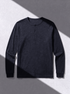 PERFORMANCE MERINO LONG SLEEVES HENLEY bleu chic 