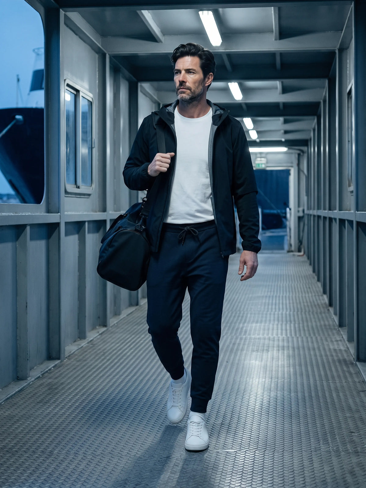 360 MERINO JOGGERS Bleu chic  
